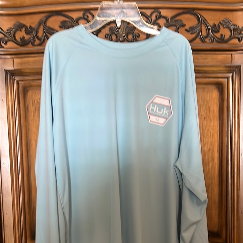 Huk Light Blue Long Sleeve Shirt